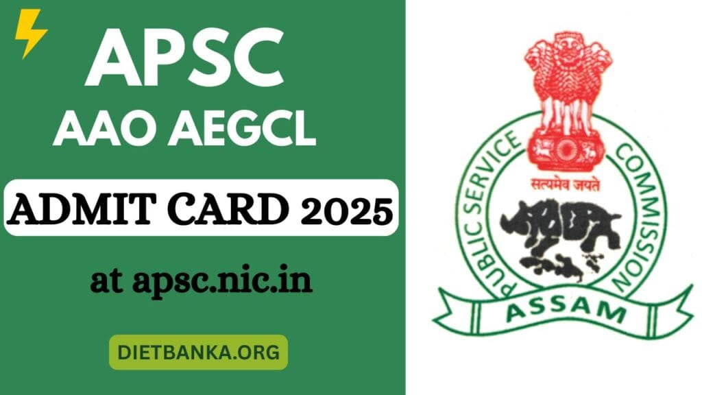 APSC AAO Admit Card 2025