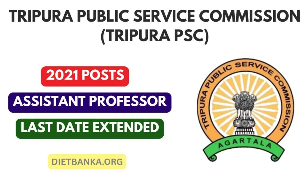 Tripura PSC Assistant Professor Recruitment 2025